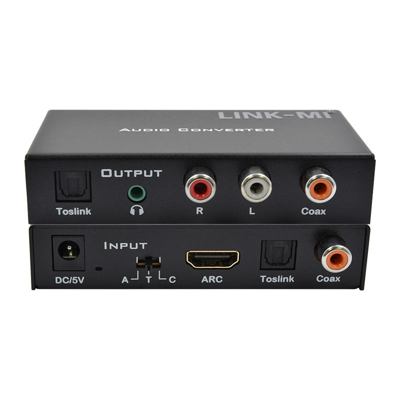 Dac Converter Digital Analog Audio Converter Unterstützung von HDMI ARC Toslink Coax Digital Audio