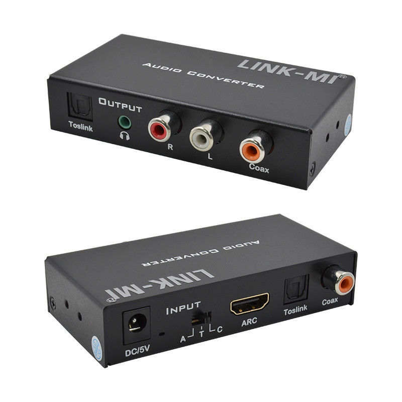 Dac Converter Digital Analog Audio Converter Unterstützung von HDMI ARC Toslink Coax Digital Audio