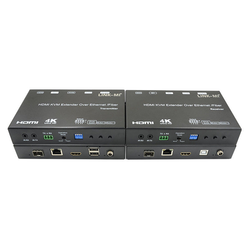HDMI USB AV über IP KVM Extender über Faser Unterstützung POE RS232 Unicast Multicast