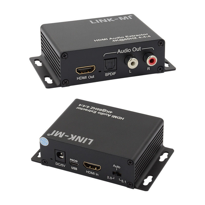 18Gbps 4K 1080P HDMI Audio Extractor Unterstützung EDID 3D für Apple TV Satellitenempfänger