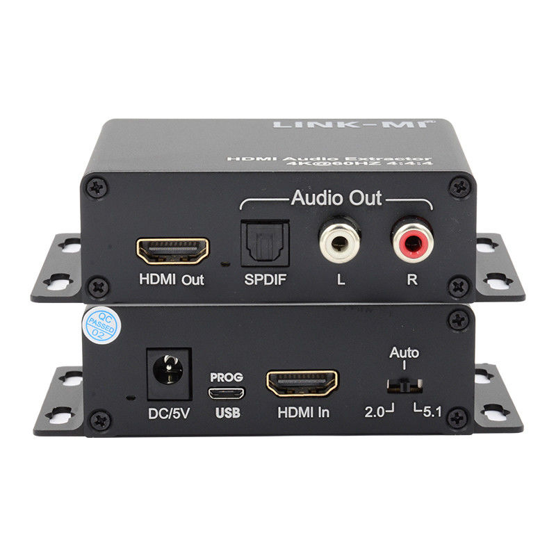 18Gbps 4K 1080P HDMI Audio Extractor Unterstützung EDID 3D für Apple TV Satellitenempfänger