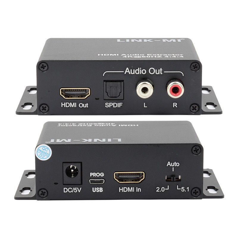 18Gbps 4K 1080P HDMI Audio Extractor Unterstützung EDID 3D für Apple TV Satellitenempfänger