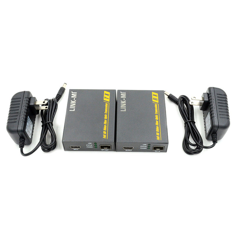 2 km HDMI-Fiber-Optic-Extender Unterstützung 3D 4K EDID Video-Extender über Faser