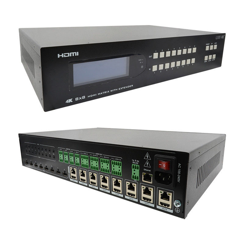 8X8 HDMI Matrix Extender bis 70m 8 HDMI Loop Out 4K60Hz HDMI Video Switch