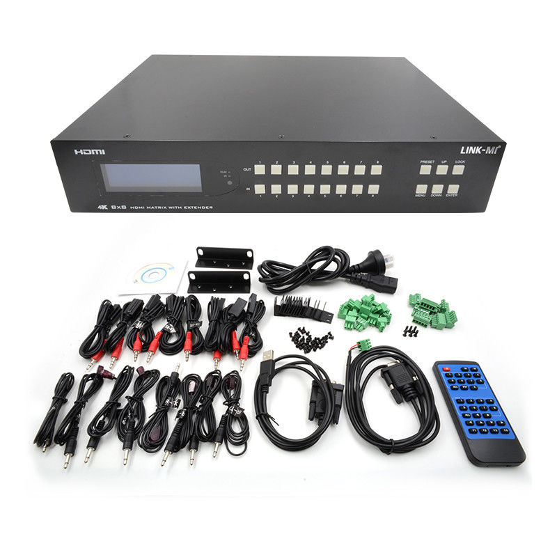 8X8 HDMI Matrix Extender bis 70m 8 HDMI Loop Out 4K60Hz HDMI Video Switch