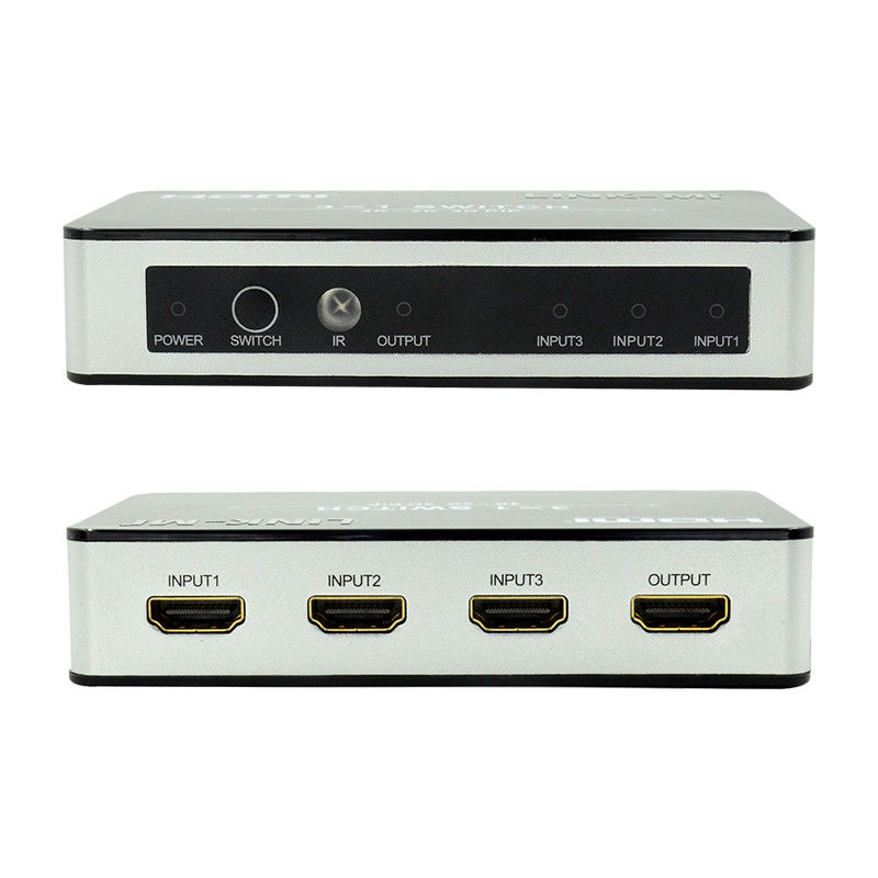 4K2K HDMI Switch 3x1 HDMI Splitter 5V 1A Unterstützung PIP 3D 3 zu 1 Video Switch