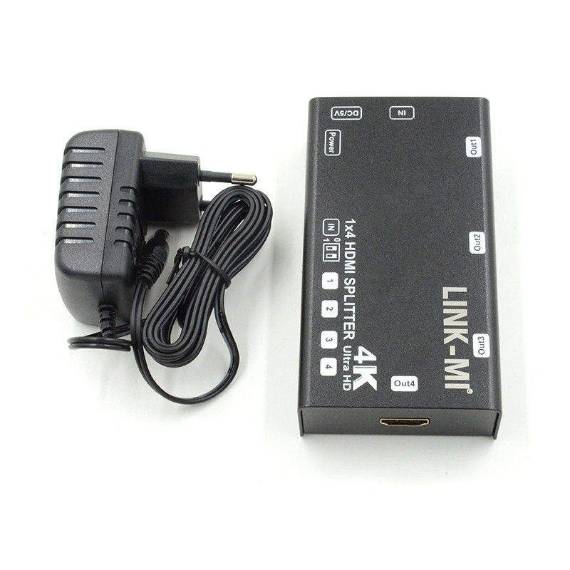 1X4 Video Splitter HDMI 4k 60Hz AV Splitter Unterstützung 3D EDID Für 4 Ultra HD Fernseher