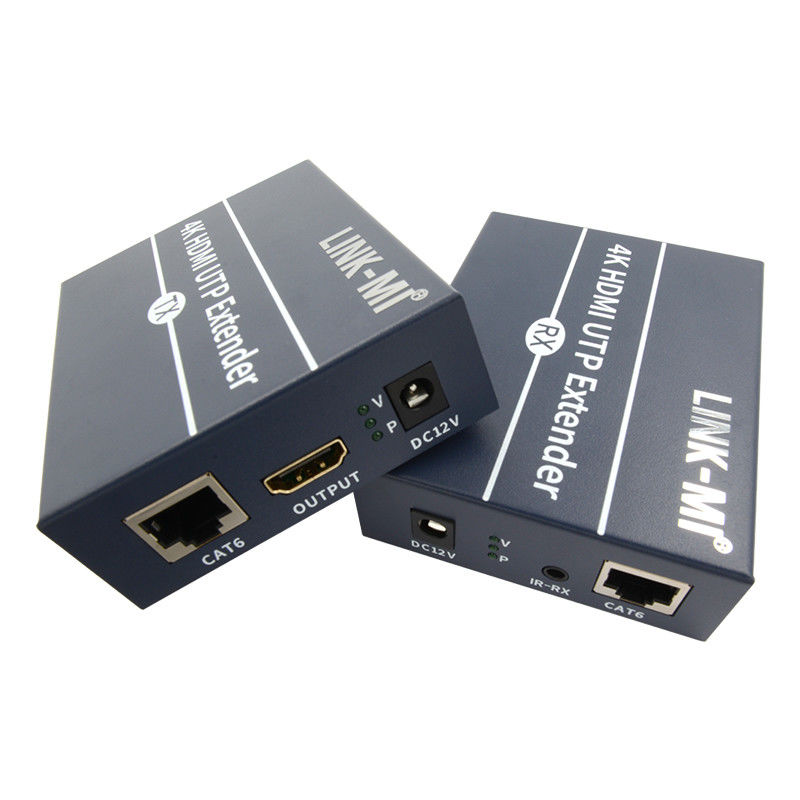 120m 4K HDMI Extender über Cat6 Cat6e Kabel mit HDMI Loop Out IR Steuerung