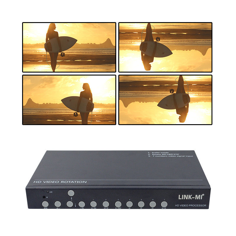 12V HDMI Video Wandsteuerung Video Rotator 90 180 270 Grad HD Video Upscaling Drehschalter