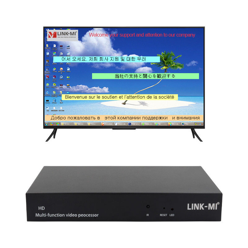 Mehrsprachige RS232 HDMI Video Wandcontroller HD Bildunterschrift Adder HDMI Video Prozessor