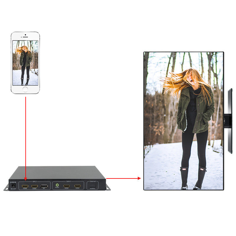Telefon Spiegel 4k Video Wandprozessor Video Rotator 90 180 270 Grad Drehung
