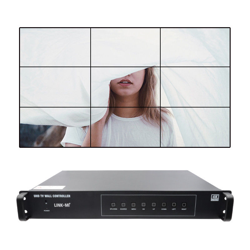 3x3 Videowandprozessor 4K mit Bildrotation Roaming-Fenstercontroller 3x3 4k