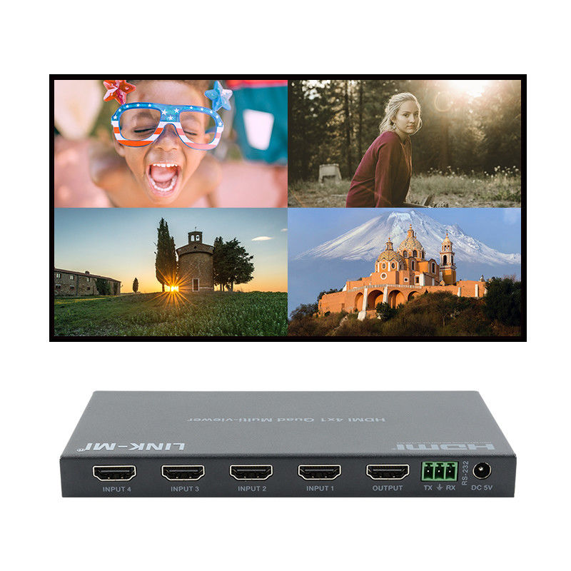 Hochleistungs HDMI 4x1 Quad Multi Viewer HDMI 1.4b HDCP 1.4 und DVI-kompatibel