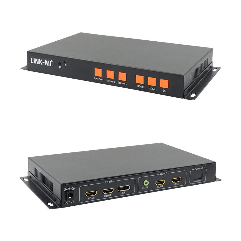 Unterstützung von mobilen/HDMI/DP-Eingabe 4K-Video-Wall-Controller für 2 Displays
