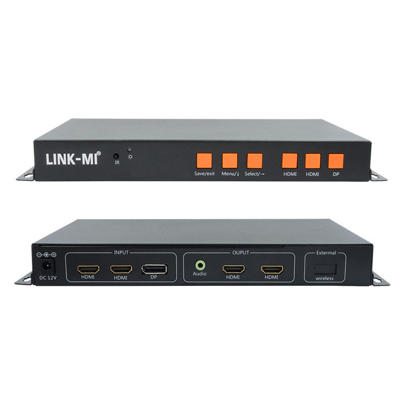 Unterstützung von mobilen/HDMI/DP-Eingabe 4K-Video-Wall-Controller für 2 Displays