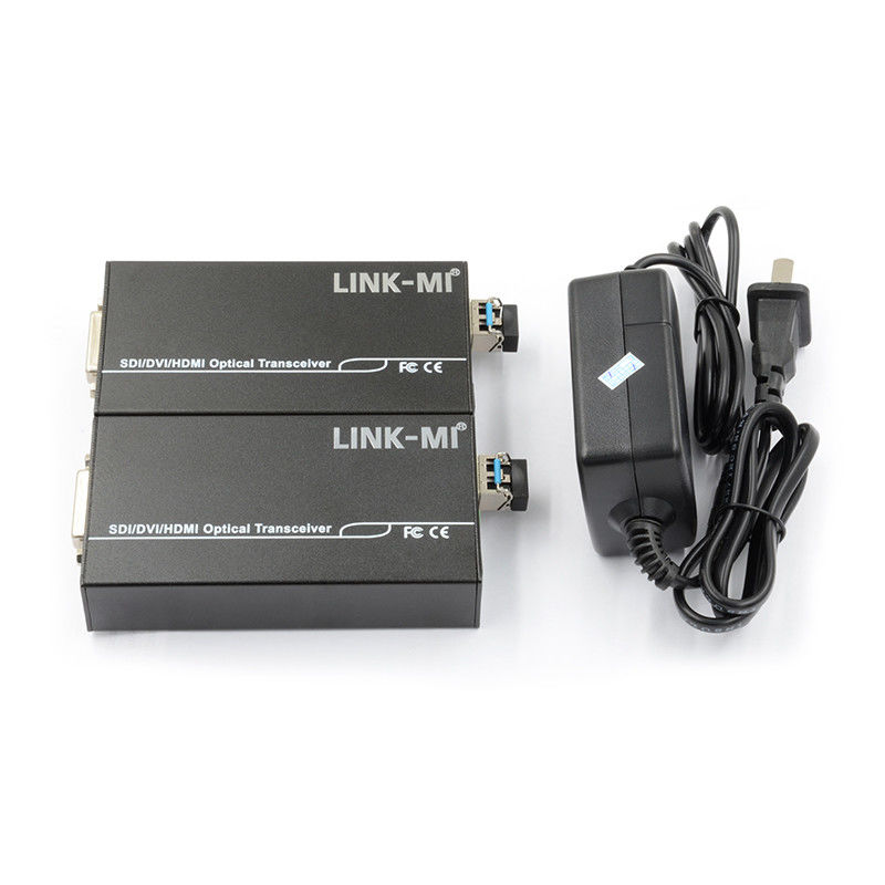 1550/1310nm Glasfaser Full HD-Optischer Sender und Empfänger mit 3,5 mm Audio-Eingang