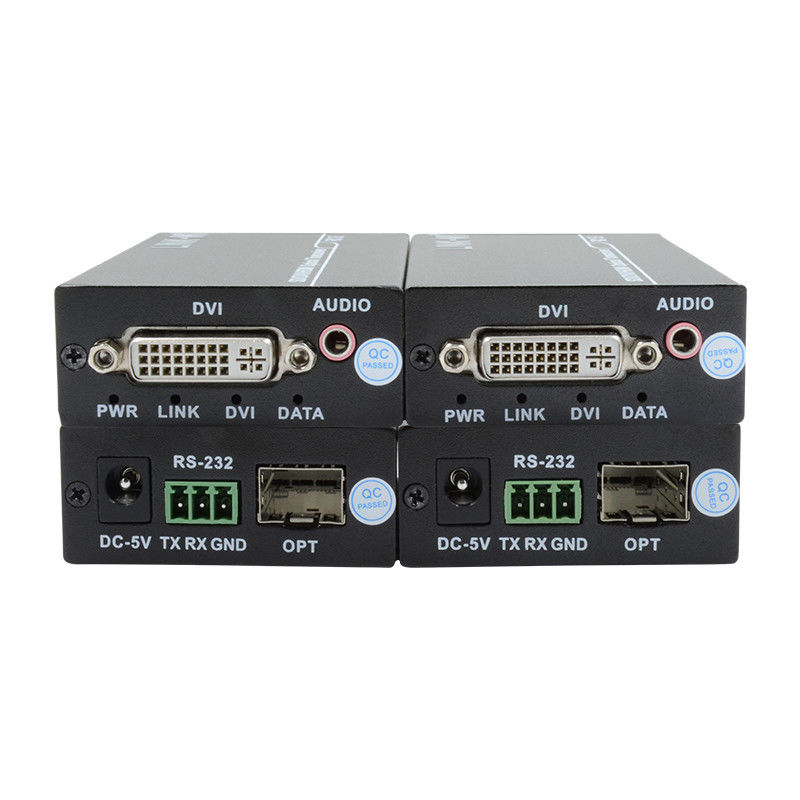1550/1310nm Glasfaser Full HD-Optischer Sender und Empfänger mit 3,5 mm Audio-Eingang