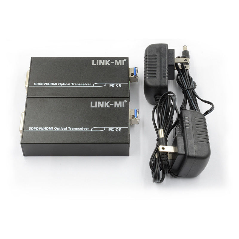 1550/1310nm Glasfaser Full HD-Optischer Sender und Empfänger mit 3,5 mm Audio-Eingang