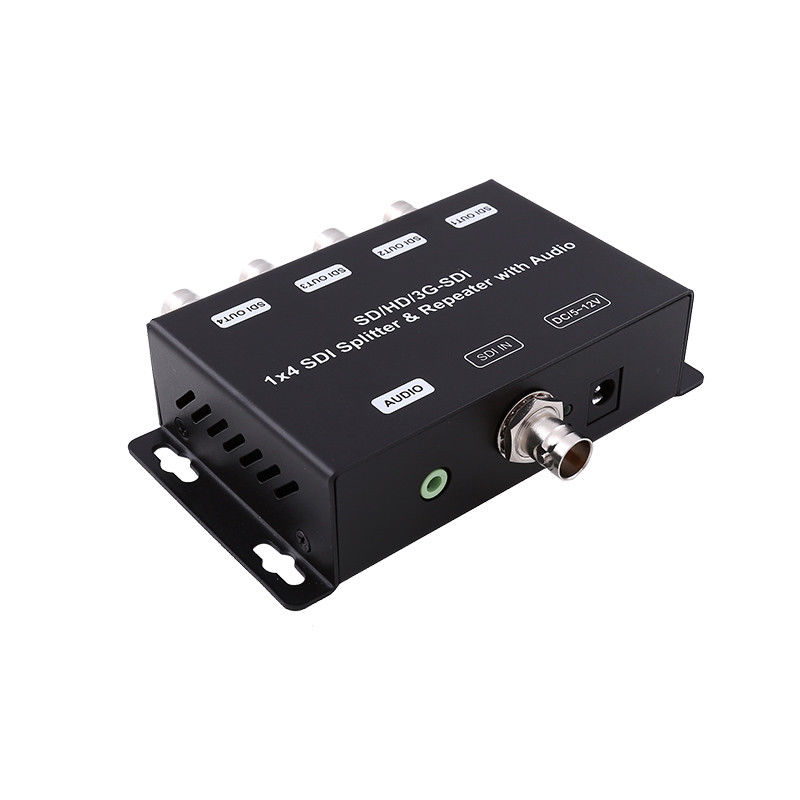 HD/SD-SDI 1 bis 4 Verteilerverstärker-Repeater mit Audio 75 Ohm Ausgangsimpedanz