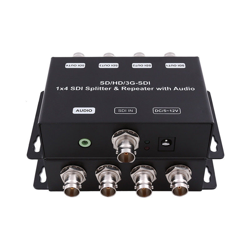 HD/SD-SDI 1 bis 4 Verteilerverstärker-Repeater mit Audio 75 Ohm Ausgangsimpedanz