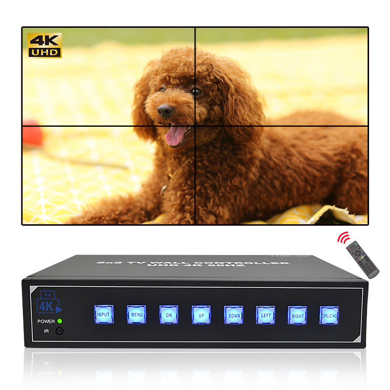 2x2 4K HDMI Video Wandsteuerung mit 180° Drehunterstützung 1x4 1x3 1x2 2x1 3x1 4x1 4K60 TV Wandsteuerung