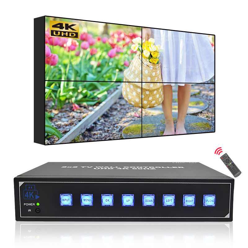 4K HDMI Video Wandsteuerung Unterstützung USB Auto Play 2X2 Video Wandprozessor 1X2 1X3 1X4 TV Wand